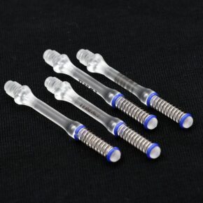 Misaladejuegos Cañas Shaft Cuesoul Tero Flights Slim Clear 34mm  AK7 AK7+7XC35 - Imagen 2
