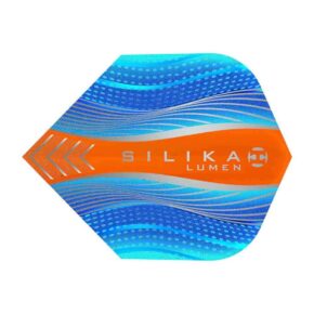 Misaladejuegos Plumas Harrows Darts Silika Lumen n6 Shape 5119 Cyan Orange 5126 - Imagen 2