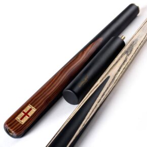 Misaladejuegos Taco de Snooker Riley 3 piezas 3/4 Madera Negra/Marrón 145cm 9.5mm 17-19oz RES-2UK - Imagen 5