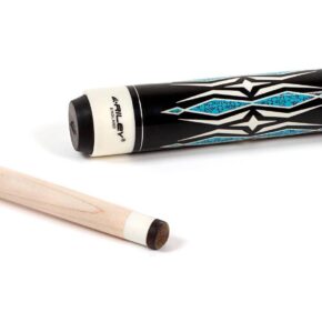 Misaladejuegos Taco de billar americano Riley Centurion Negro y Azul con agarre de cuero 13mm 19oz W-P6C-19oz - Imagen 8