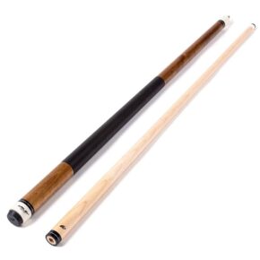 Misaladejuegos Taco de billar americano Riley Marrón Claro con agarre de cuero 13mm 21oz W-R6C-21oz