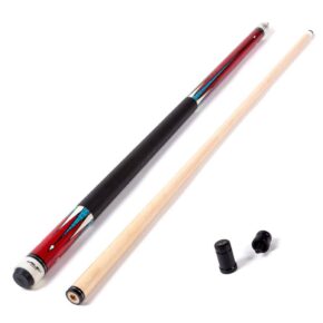 Misaladejuegos Taco de billar americano Riley Centurion Rojo con agarre de cuero 13mm 21oz W-P4C-21oz