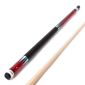 Misaladejuegos Taco de billar americano Riley Centurion Rojo con agarre de cuero 13mm 21oz W-P4C-21oz - Imagen 3