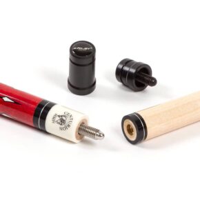 Misaladejuegos Taco de billar americano Riley Centurion Rojo con agarre de cuero 13mm 21oz W-P4C-21oz - Imagen 8
