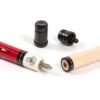 Misaladejuegos Taco de billar americano Riley Centurion Rojo con agarre de cuero 13mm 19oz W-P4C-19oz - Imagen 8