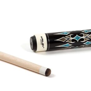Misaladejuegos Taco de billar americano Riley Centurion Negro y Azul 13mm 20oz W-X2C-20oz - Imagen 2