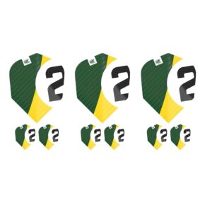 Misaladejuegos Plumas Target Chicane Pro.Ultra Green Flights (3 Sets) No.6 Shape 337208