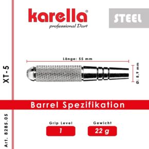 Misaladejuegos Dardos Karella XT 5 Serie Laton 22g 8285.05 - Imagen 5