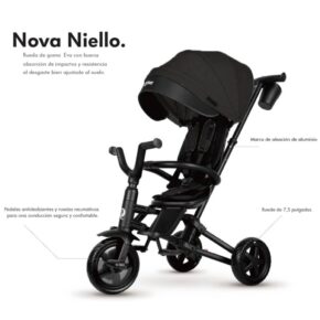 Misaladejuegos Triciclo Evolutivo Nova Niello Qplay Negro 5772 - Imagen 3