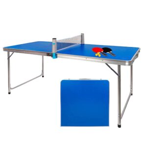 Misaladejuegos Mesa de Ping Pong Plegable 120x60x70 Con Raquetas y Pelotas 4730 - Imagen 2