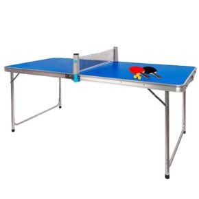 Misaladejuegos Mesa de Ping Pong Plegable 120x60x70 Con Raquetas y Pelotas 4730
