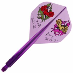 Misaladejuegos Plumas Condor Axe Rose of the heard Standard Clear Purple L 33.5m 3 Uds.