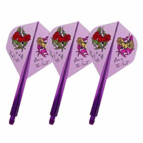 Misaladejuegos Plumas Condor Axe Rose of the heard Standard Clear Purple S 21.5m 3 Uds. - Imagen 3