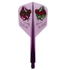Misaladejuegos Plumas Condor Axe Rose of the heard Shape Clear Purple L 33.5m 3 Uds. - Imagen 2