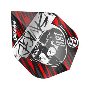 Misaladejuegos Plumas Harrows Darts Flights Savage Red Silver  HF8500 - Imagen 2