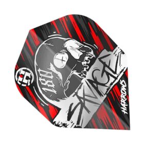 Misaladejuegos Plumas Harrows Darts Flights Savage Red Silver  HF8500 - Imagen 3