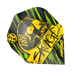 Misaladejuegos Plumas Harrows Darts Flights Savage Yellow Green HF8502 - Imagen 2