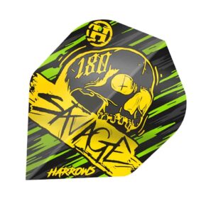 Misaladejuegos Plumas Harrows Darts Flights Savage Yellow Green HF8502