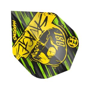 Misaladejuegos Plumas Harrows Darts Flights Savage Yellow Green HF8502 - Imagen 3