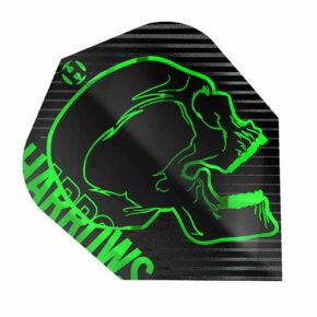 Misaladejuegos Plumas Harrows Darts Flights Rage Green HF9500