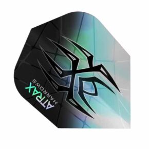 Misaladejuegos Plumas Harrows Darts Flights N6 Atrax Black HF3603 - Imagen 2