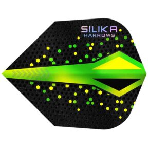 Misaladejuegos Plumas Harrows Darts Silika ColourShift Crystalline N6 Green HF5136 - Imagen 2