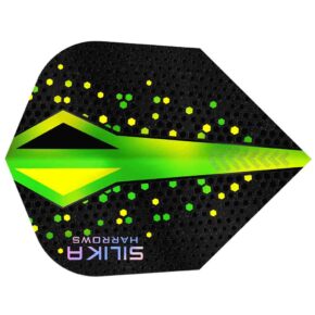 Misaladejuegos Plumas Harrows Darts Silika ColourShift Crystalline N6 Green HF5136 - Imagen 3
