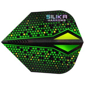 Misaladejuegos Plumas Harrows Darts Silika ColourShift Crystalline N6 X Green HF5141 - Imagen 2