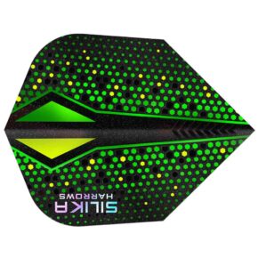 Misaladejuegos Plumas Harrows Darts Silika ColourShift Crystalline N6 X Green HF5141 - Imagen 3