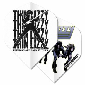 Misaladejuegos Plumas Winmau Darts Rhino Standard Rock Legends Thin Lizzy Blanca 6905.247 - Imagen 2