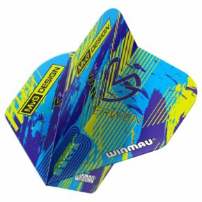 Misaladejuegos Plumas Winmau Darts Prism Delta MVG Desegn Azul Verde 6915.264 - Imagen 2