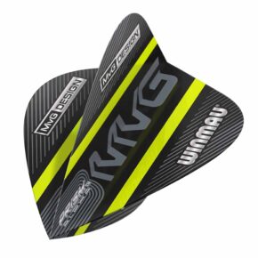 Misaladejuegos Plumas Winmau Darts Kite MVG Black & Green 6907.118 - Imagen 2