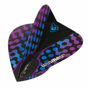 Misaladejuegos Plumas Winmau Darts Kite Blue, Black & Purple Kite Flight 6907.114 - Imagen 2