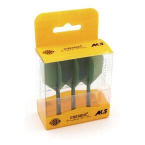 Misaladejuegos Plumas Cuesoul Flights AK5 Shape Verde Oscuro L CSAK-53YS-L - Imagen 3