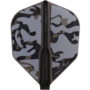 Misaladejuegos Plumas Fit Flight Series Liquid Camo B Shape Black - Imagen 2