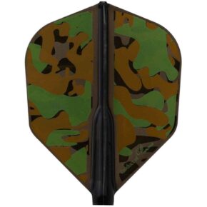 Misaladejuegos Plumas Fit Flight Series Liquid Camo A Shape D-Black