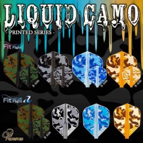 Misaladejuegos Plumas Fit Flight Series Liquid Camo C Standard Blue - Imagen 3