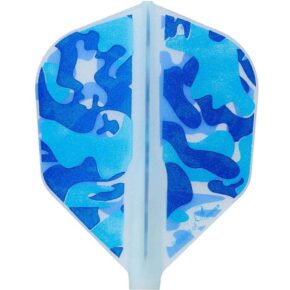 Misaladejuegos Plumas Fit Flight Series Liquid Camo C Shape Blue