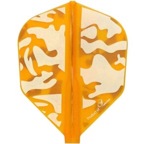 Misaladejuegos Plumas Fit Flight Series Liquid Camo D Shape Orange - Imagen 2