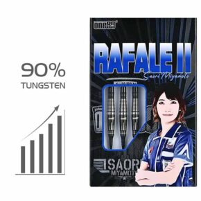 Misaladejuegos Dardos One80 Saori Miyamoto Signature Rafale II Black 21g 90% 9374 - Imagen 4