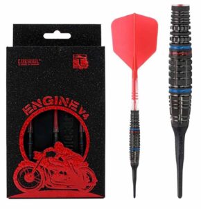 Misaladejuegos Dardos Cuesoul Engine V4 Red Hope Soft tip 90% 19g CSOP-90R19K22