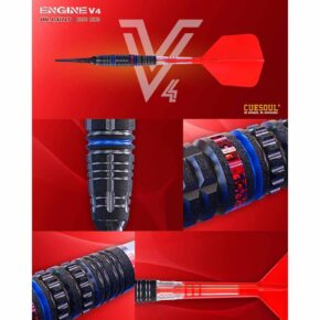 Misaladejuegos Dardos Cuesoul Engine V4 Red Hope Soft tip 90% 19g CSOP-90R19K22 - Imagen 3