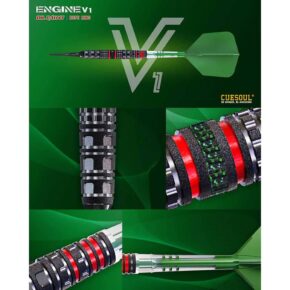 Misaladejuegos Dardos Cuesoul Engine V1 Green Hope Soft tip 90% 19g CSOP-90R19K19 - Imagen 5