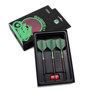 Misaladejuegos Dardos Cuesoul Engine V1 Green Hope Steel tip 90% 23g CSOP-90Y23K19 - Imagen 4
