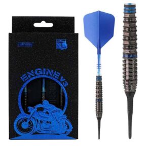 Misaladejuegos Dardos Cuesoul Engine V3 Blue Hope Soft tip 90% 18g CSOP-90R18K21