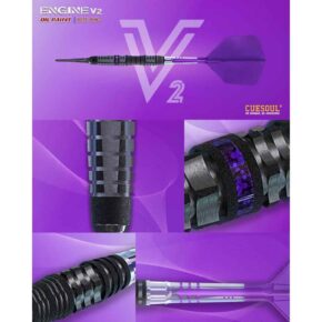 Misaladejuegos Dardos Cuesoul Engine V2 Purple Hope Soft tip 90% 20g CSOP-90R20K20 - Imagen 4