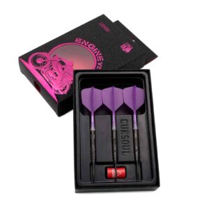 Misaladejuegos Dardos Cuesoul Engine V2 Purple Hope Steel Tip 90% 22g CSOP-90Y22K20 - Imagen 2