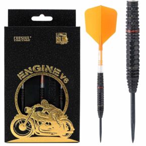 Misaladejuegos Dardos Cuesoul Engine V6 Orange Hope Steel tip 90% 22g CSOP-90Y22K24