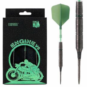 Misaladejuegos Dardos Cuesoul Engine V8 Green Hope Soft tip Steel Tip 90% 18g CSOP-90M18K26