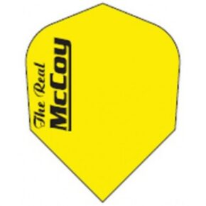 Misaladejuegos Plumas McCoy standard Negra Texto Amarillo FluroMC-OO6